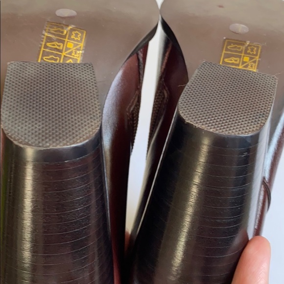 NEW Jeffrey Campbell Flynn Burgundy Boots Size 7 - Picture 14 of 16